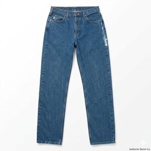 Carhartt B480-DVB Traditional Fit Blue Jeans Mens 36x34 Distressed Work Denim